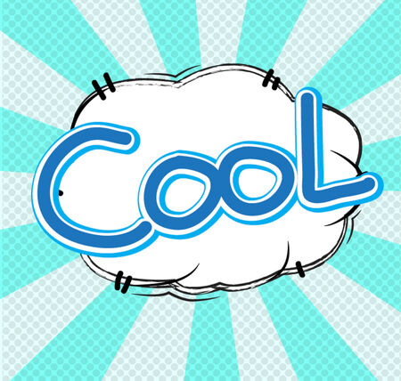 text  comic coolのイラスト素材