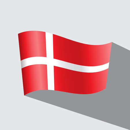 denmark flag vector iconのイラスト素材