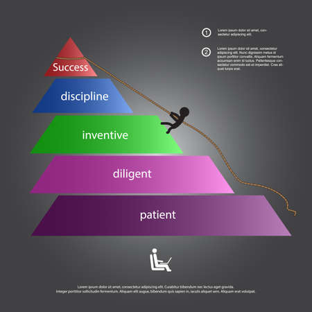business concept triangle vectorのイラスト素材