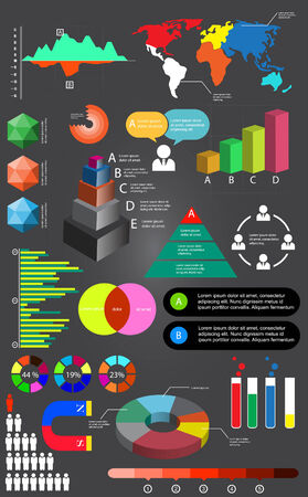 modern business concept Vector illustration. can be used for workflow layout, diagram, number options , web design, infographics.のイラスト素材