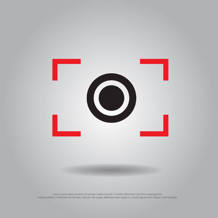 focus camera vector iconのイラスト素材