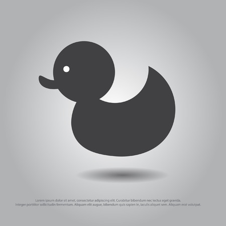 duck vector iconのイラスト素材