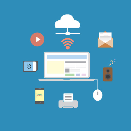 object of computervector iconのイラスト素材