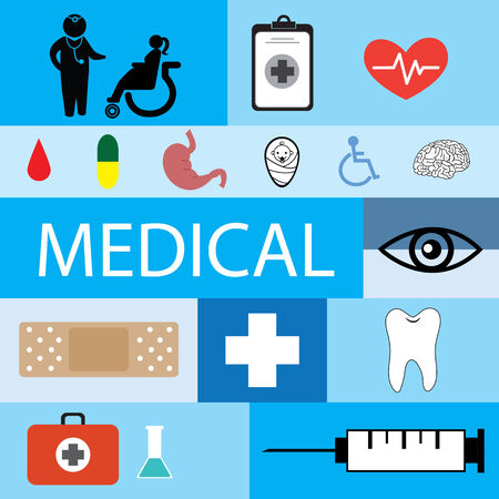  medical icon set のイラスト素材