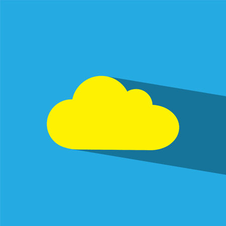 cloud flat icon のイラスト素材