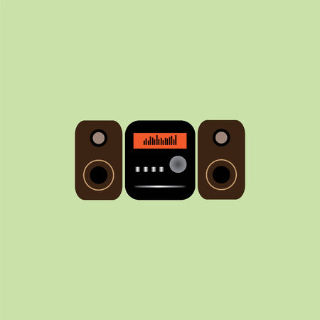 radio flat icon のイラスト素材