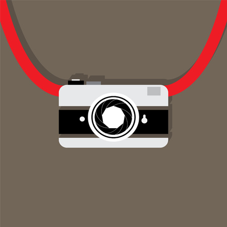 camera flat icon  vector illustration eps10  のイラスト素材