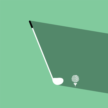 golf flat icon illustrationのイラスト素材