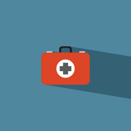medicine Bag flat icon illustrationのイラスト素材