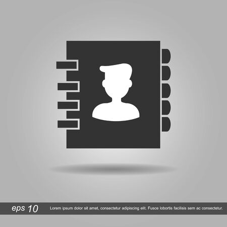 phone books  icon vector illustration eps10 on grey backgroundのイラスト素材