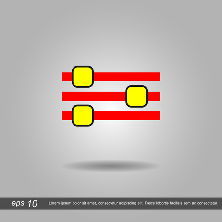 control volume symbol icon vector illustration  on white backgroundのイラスト素材