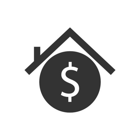 home money symbol icon vector illustration  on white backgroundのイラスト素材