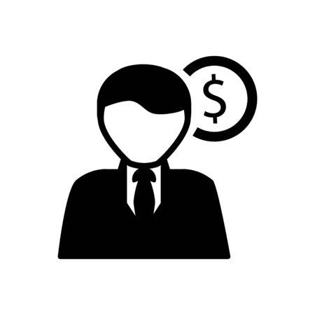 Budget Management icon vector illustration  on white backgroundのイラスト素材