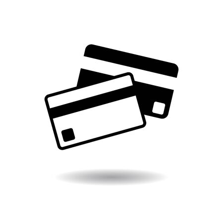 Credit Cards Payment icon vector illustration on white backgroundのイラスト素材