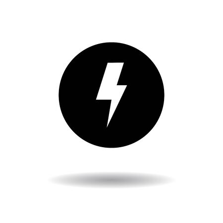 Lighting Button icon vector illustration  on white backgroundのイラスト素材