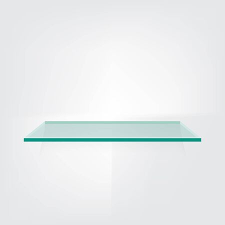 shelf glass on white background isolate vector illustration eps 10のイラスト素材
