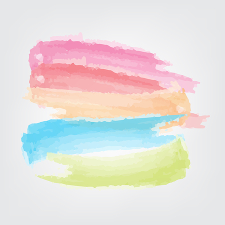 colour paint brush on white background isolate のイラスト素材