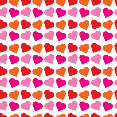 love heart pattern seamless vector illustrationのイラスト素材