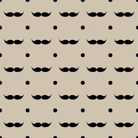 Mustache seamless pattern vector illustration eps 10のイラスト素材