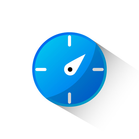 Compass flat icon isolate on white background vector illustration eps 10のイラスト素材