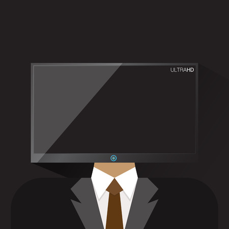 person head tv icon vector illustration eps 10のイラスト素材