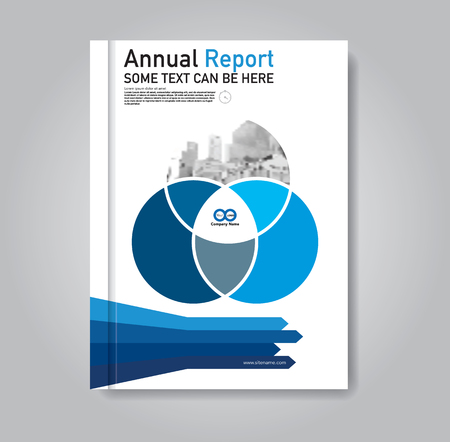 Modern Vector abstract brochure, cover annual report or flyer design templateのイラスト素材