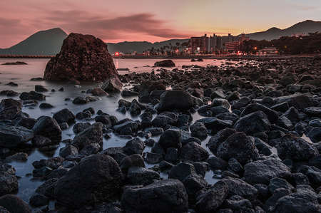 Mountain and Seaの写真素材