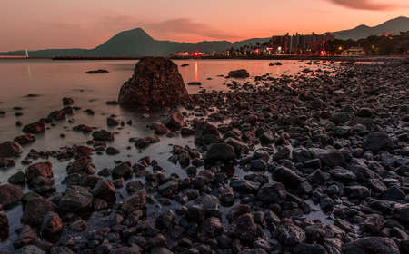 Mountain and Seaの写真素材