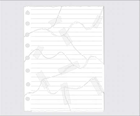 Tear paper illustration のイラスト素材