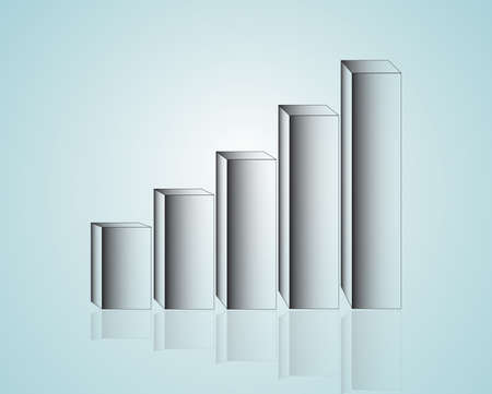 Business graph illustration.のイラスト素材