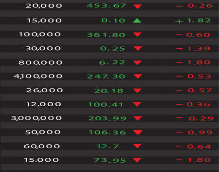 3d Render Stock Market Graphのイラスト素材