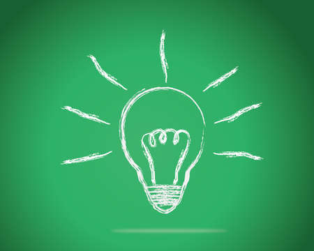 bulb light idea vector illustrationのイラスト素材