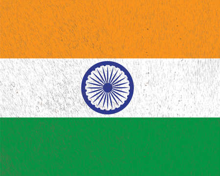 Indian Flag. Vector Illustration. Eps 10のイラスト素材