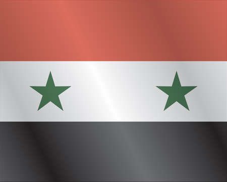 Syria flag with titles のイラスト素材
