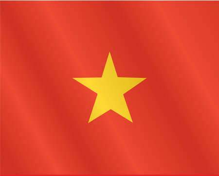 Vietnam Flagのイラスト素材