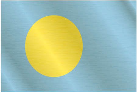Flag of Palauのイラスト素材