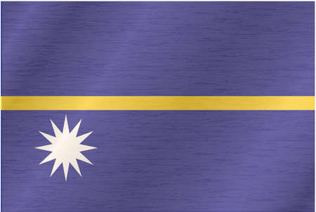 Flag of Nauru のイラスト素材