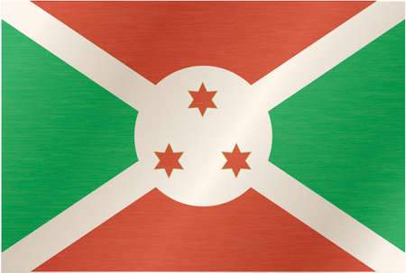 Burundi flag with title on the white backgroundのイラスト素材