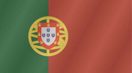 An illustration of the flag of Portugalのイラスト素材