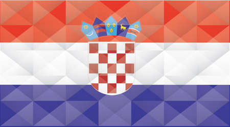 Croatia Flagのイラスト素材