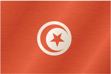 Tunisia Flagのイラスト素材