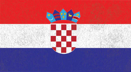 An illustration of the flag of Croatiaのイラスト素材