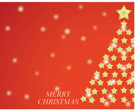 Merry Christmas and Happy New Year Card  Elegant Christmas background with snowflakes and place for text  Vector Illustration のイラスト素材