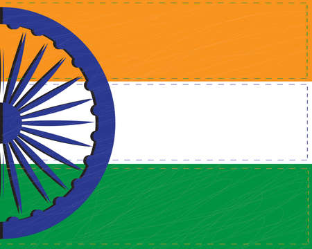 beautiful indian flag background with space for your textのイラスト素材