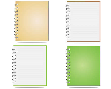 Blank notepad isolated on whiteのイラスト素材