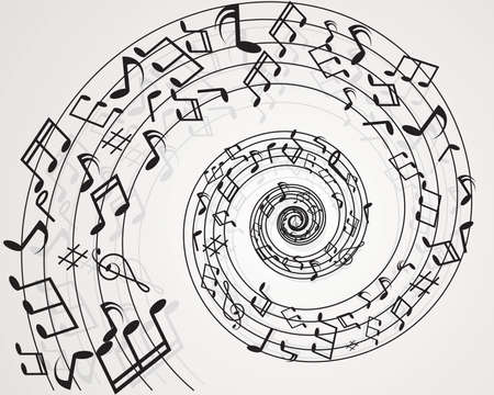 Musical notes backgroundのイラスト素材