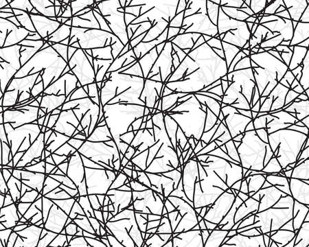 seamless pattern, interlacing of branchesのイラスト素材