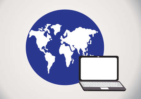 computer technology backgroundのイラスト素材