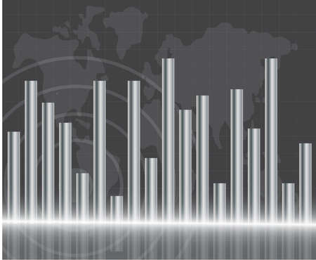 Stock Market Ticker Board Blackのイラスト素材