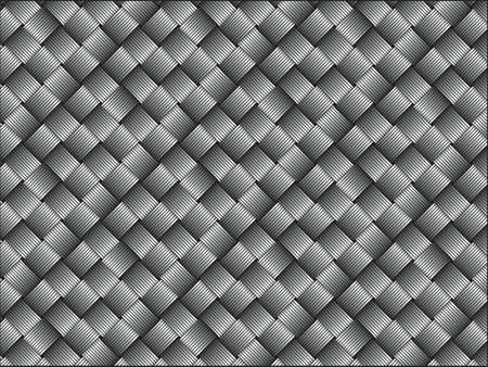 Black woven carbon fibre texture pattern backgroundのイラスト素材